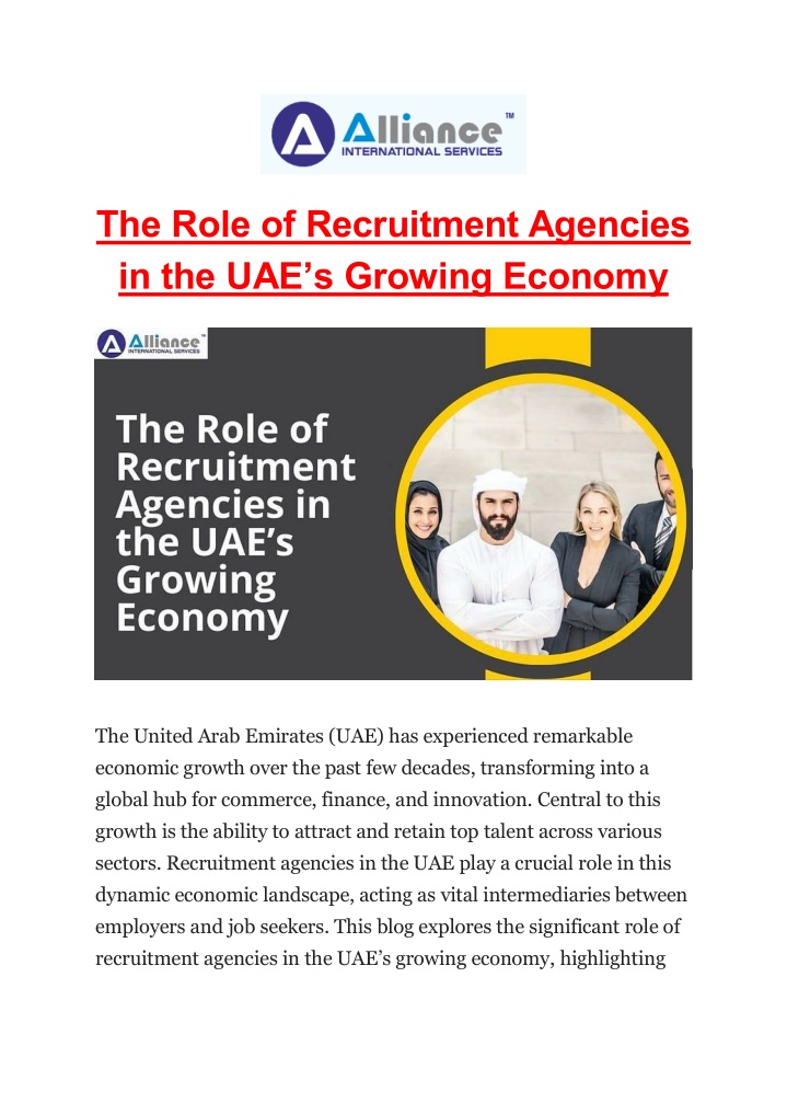 the role of recruitment agencies n.w
