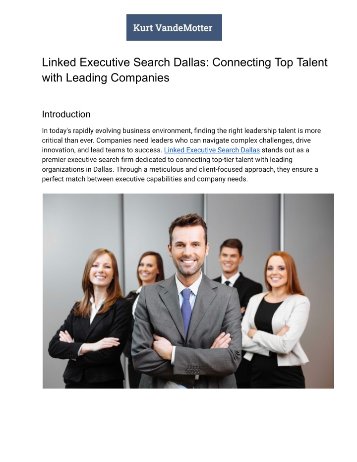 linked executive search dallas connecting n.w