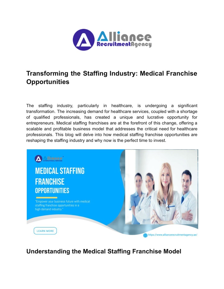 transforming the staffing industry medical n.w