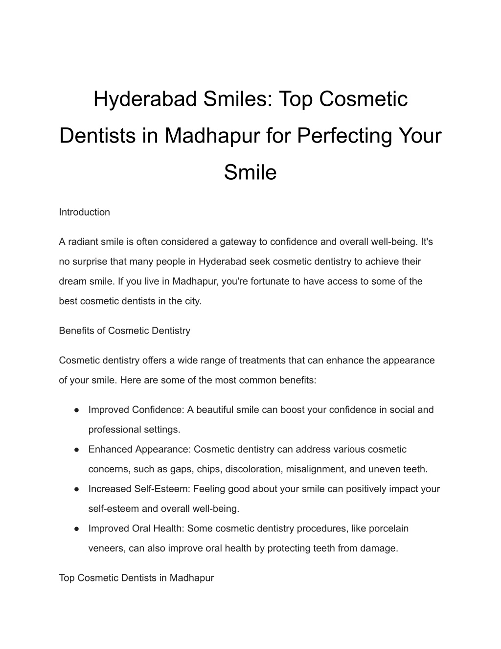 hyderabad smiles top cosmetic l.w