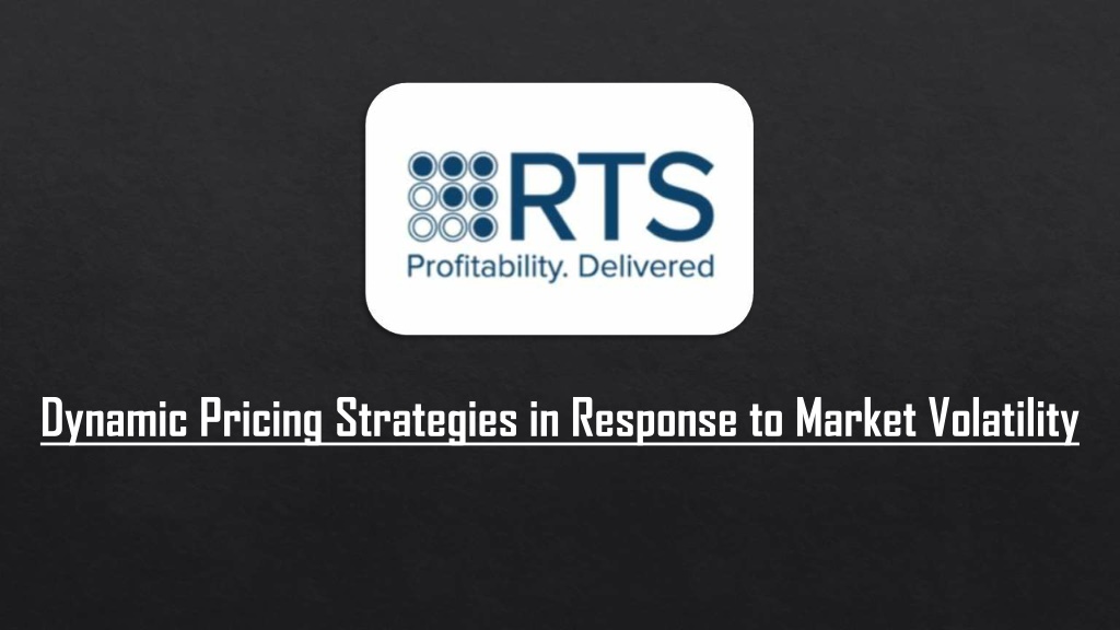 dynamic pricing strategies in response to market l.w