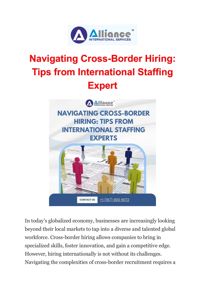navigating cross border hiring tips from n.w
