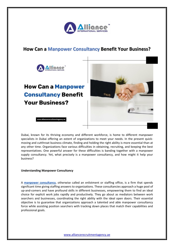 how can a manpower consultancy benefit your n.w