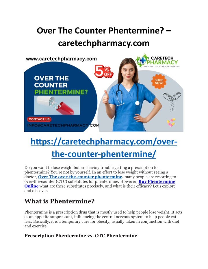 over the counter phentermine caretechpharmacy com n.w