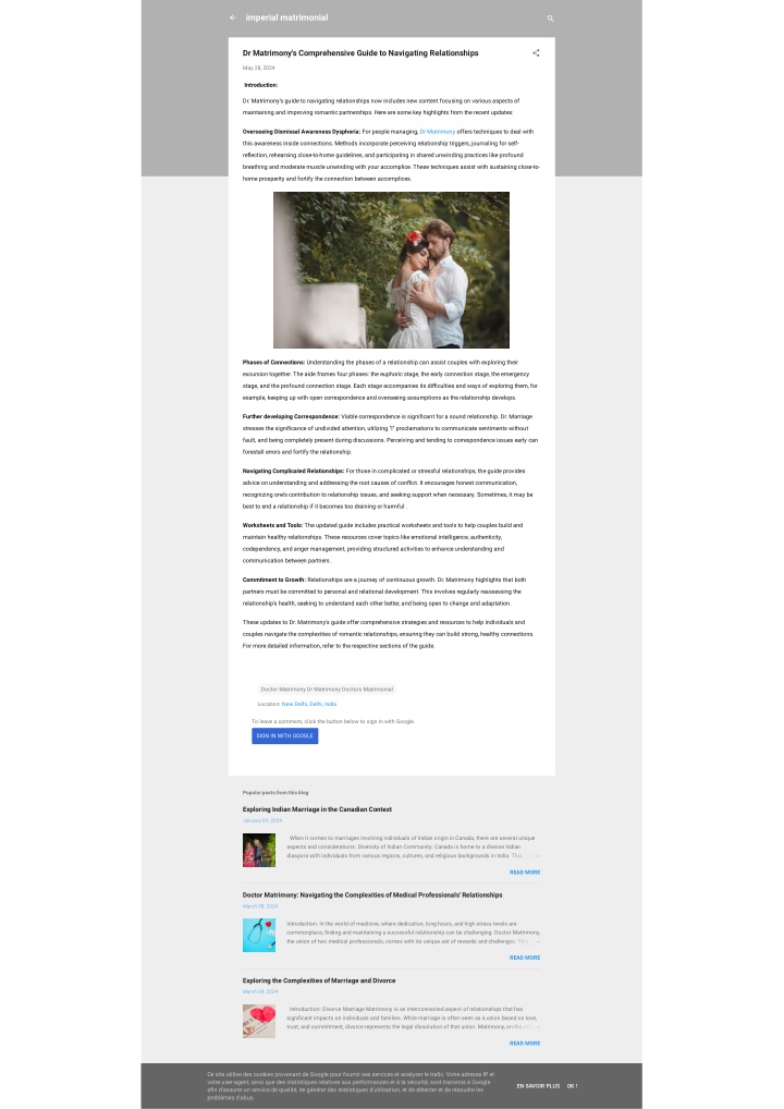 imperial matrimonial n.w