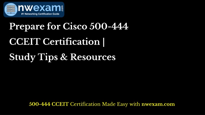 prepare for cisco 500 444 n.w