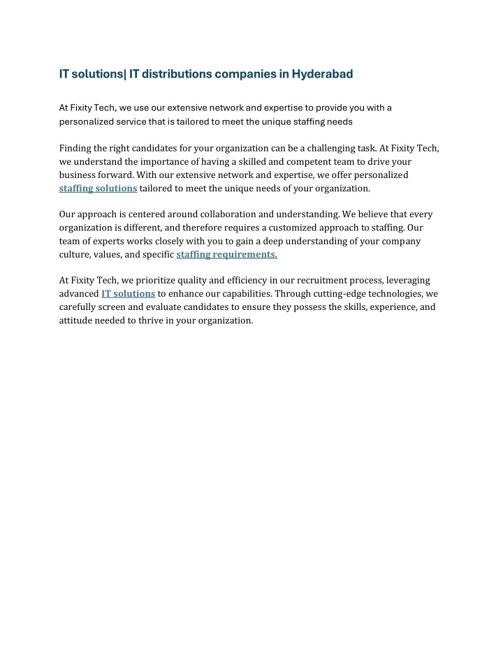 it solutions it distributions companies n.w