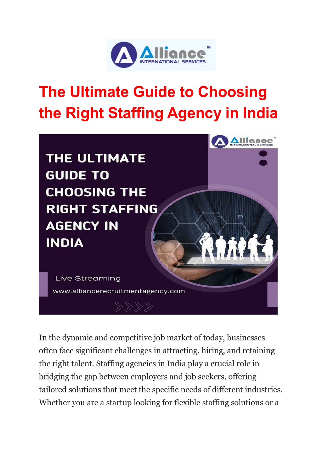the ultimate guide to choosing the right staffing l.w