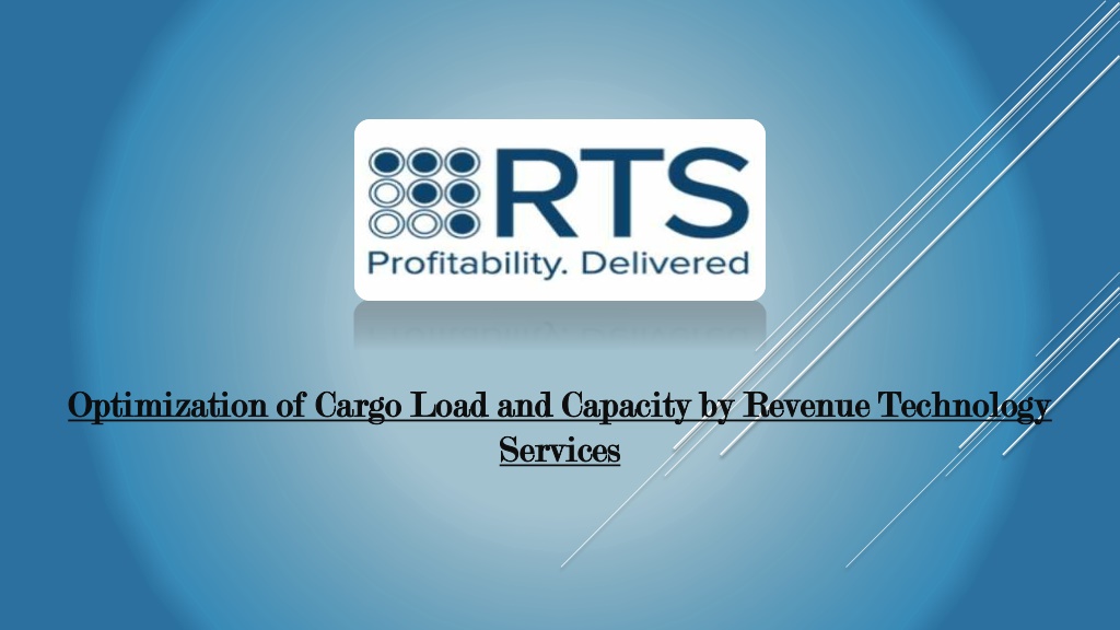 optimization of cargo load and capacity l.w