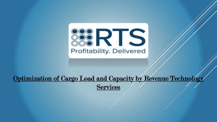 optimization of cargo load and capacity n.w