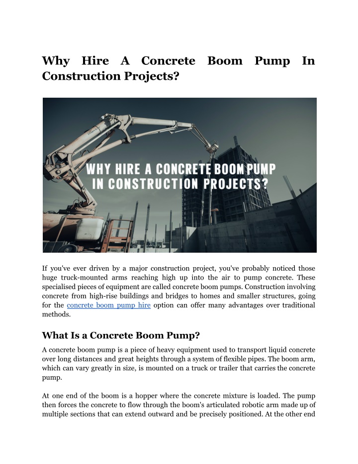 why construction projects n.w
