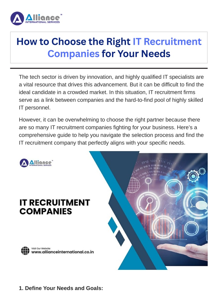 how to choose the right it recruitment companies n.w