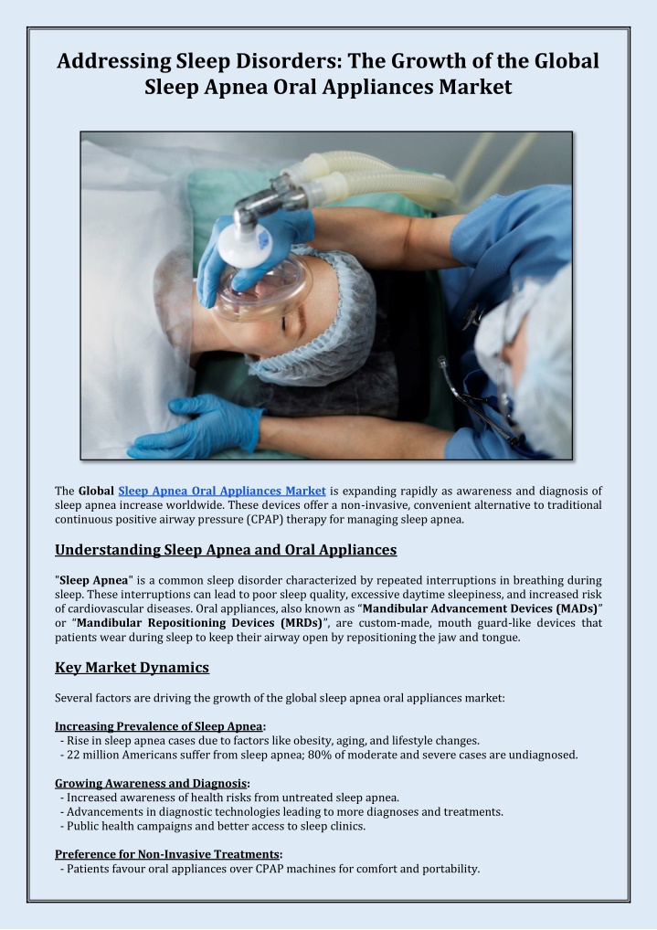 addressing sleep disorders the growth n.w