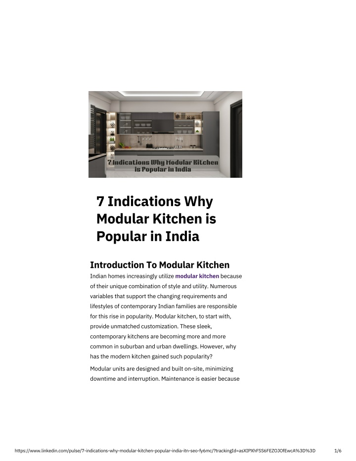 7 indications why modular kitchen is popular n.w