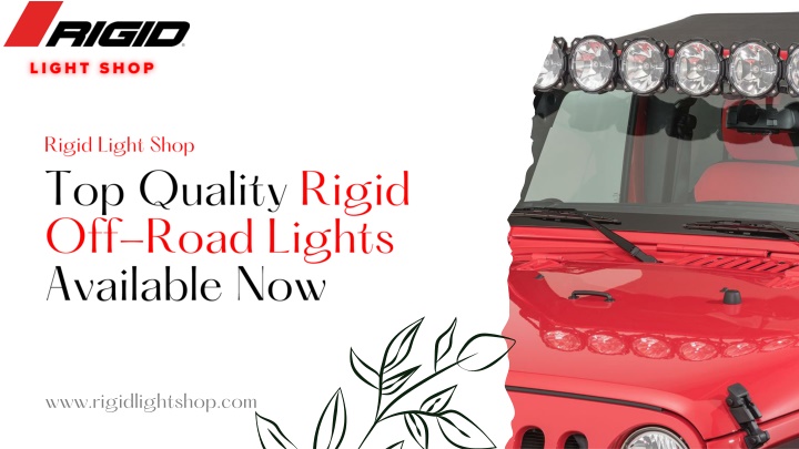 Top Quality Rigid Off-Road Lights Available Now  Rigid Light Shop