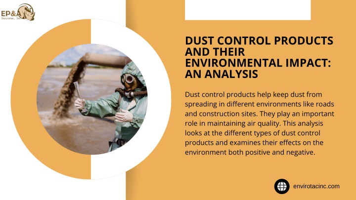 dust control products and their environmental n.w