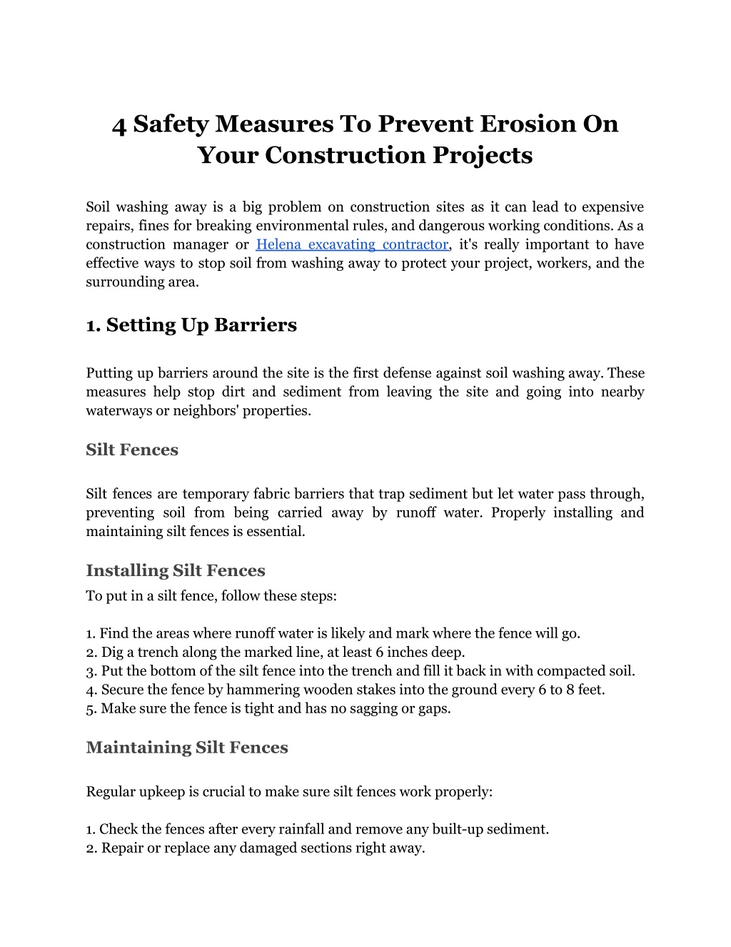 4 safety measures to prevent erosion on your l.w