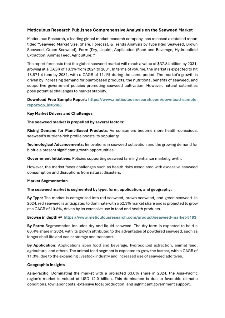 meticulous research publishes comprehensive n.w