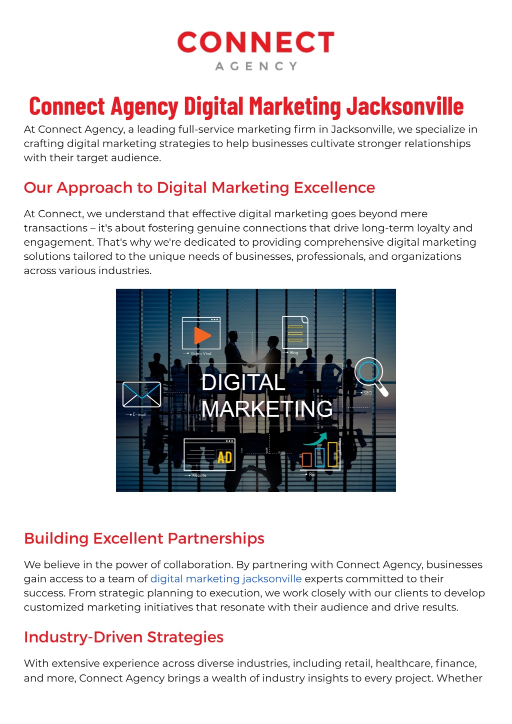 connect agency digital marketing jacksonville l.w