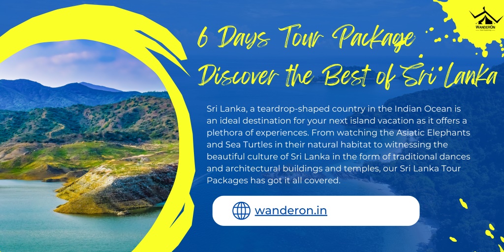 6 days tour package discover the best of sri lanka l.w