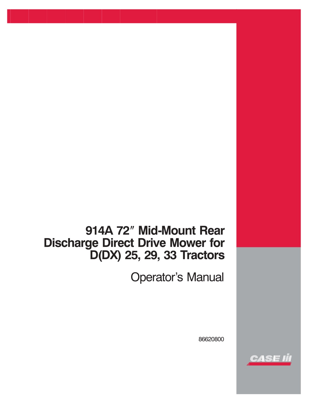 914a 72 mid mount rear discharge direct drive l.w