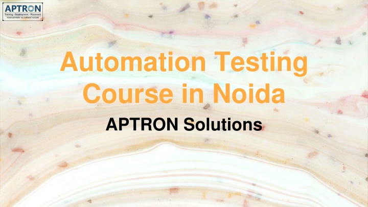 Automation Testing Course in Noida
