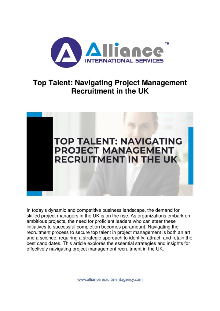 top talent navigating project management n.w