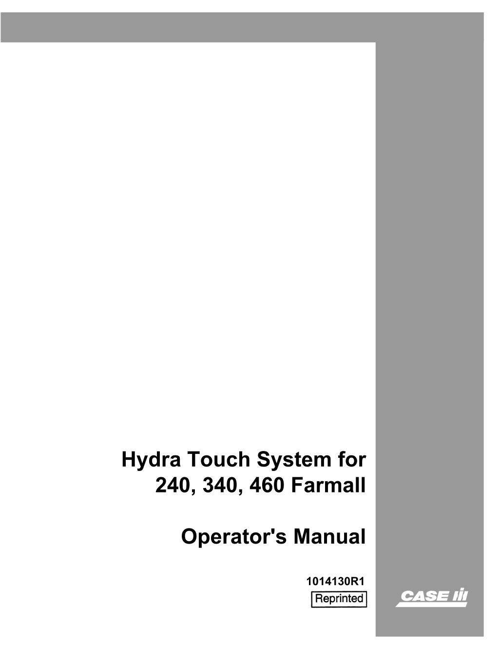 hydra touch system for 240 340 460 farmall l.w