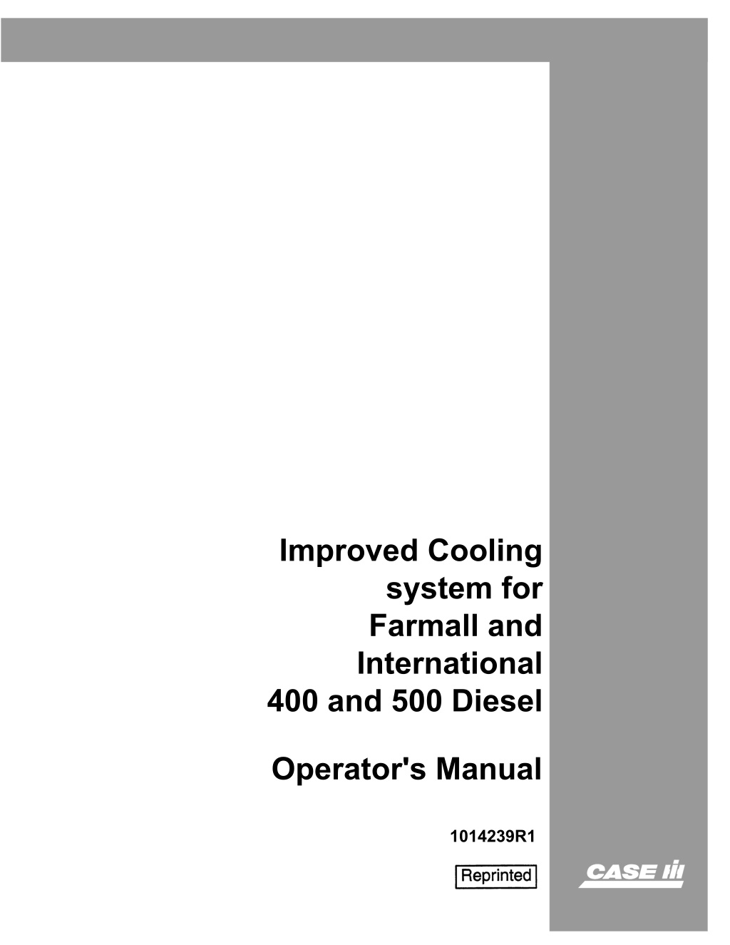 improved cooling system for farmall l.w