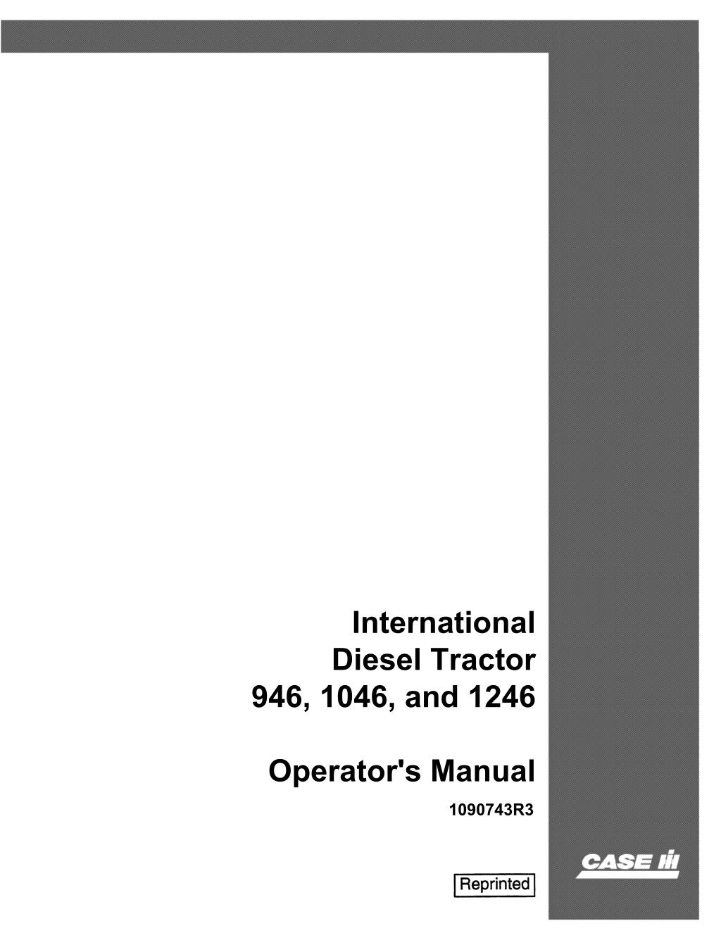 international diesel tractor 946 1046 and 1246 l.w