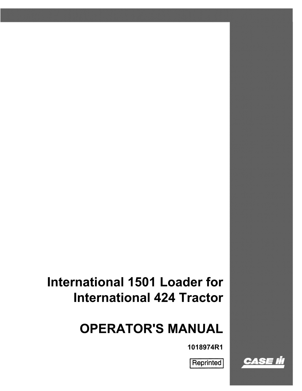 international 1501 loader for international l.w