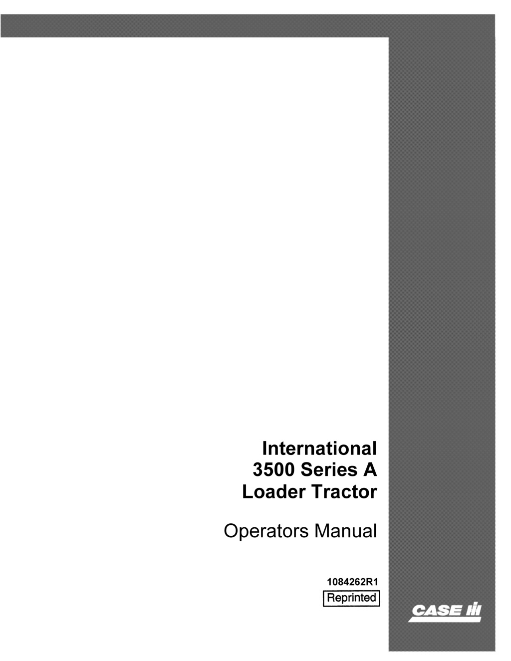 international 3500 series a loader tractor l.w