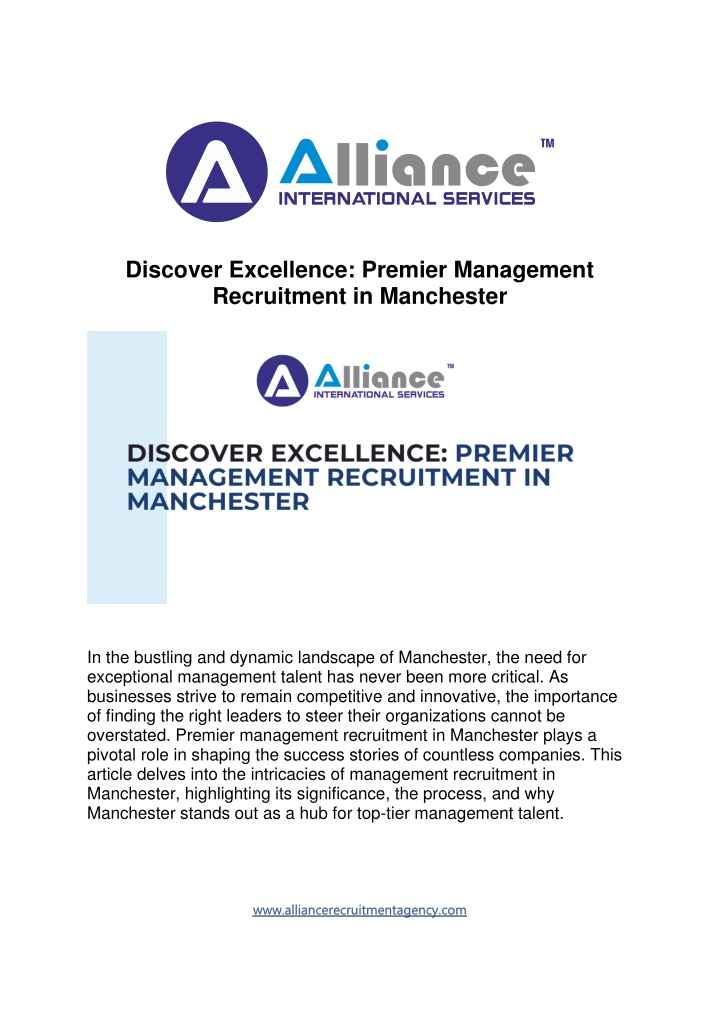 discover excellence premier management n.w
