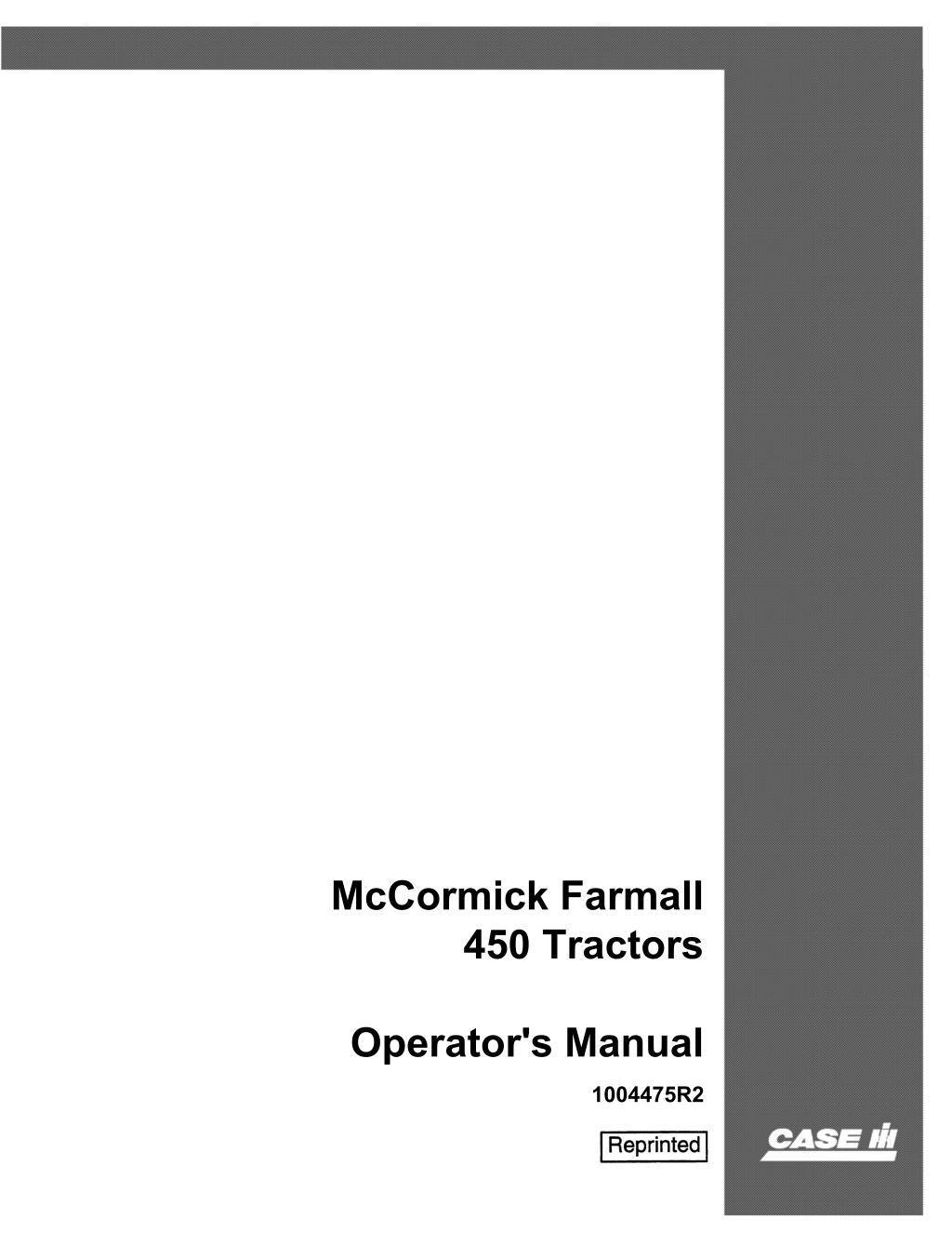 mccormick farmall 450 tractors l.w