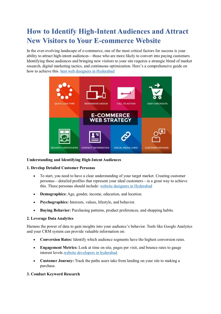how to identify high intent audiences and attract n.w