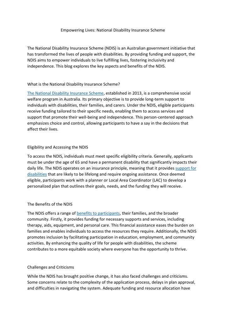 empowering lives national disability insurance n.w