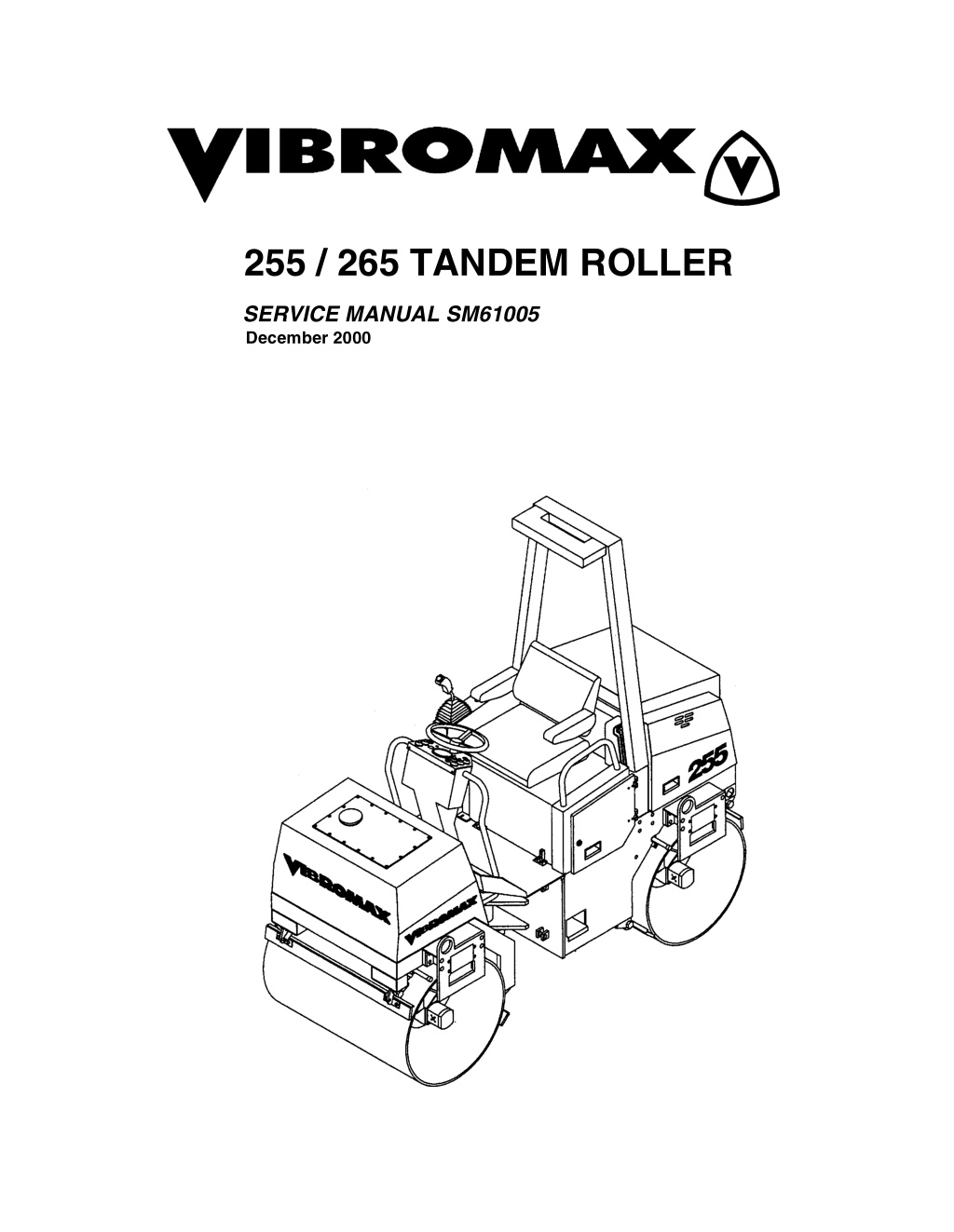 255 265 tandem roller l.w