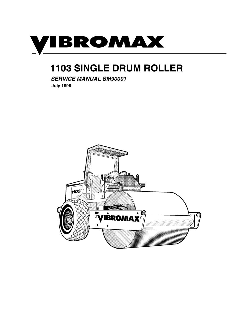 1103 single drum roller l.w