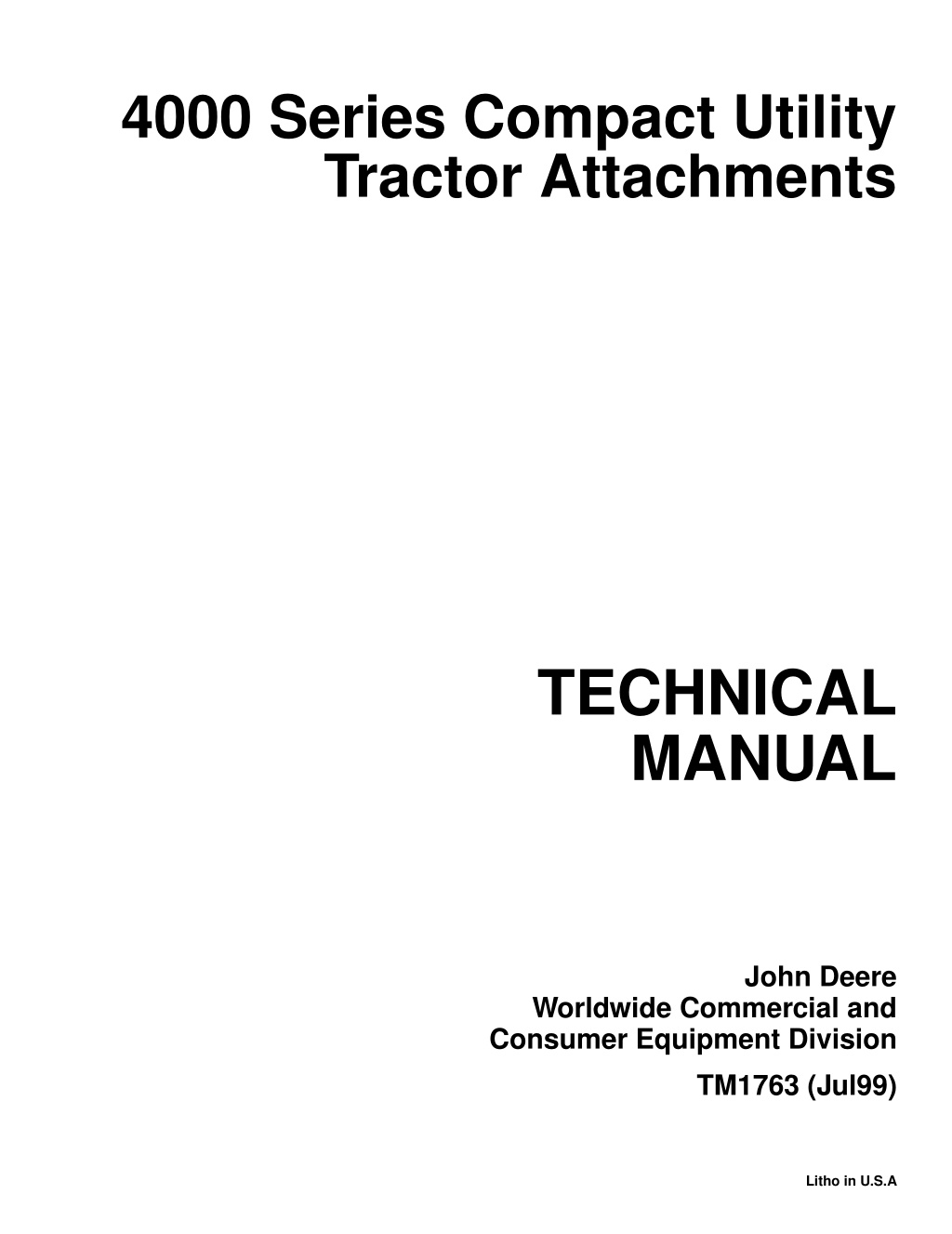 4000 series compact utility tractor attachments l.w