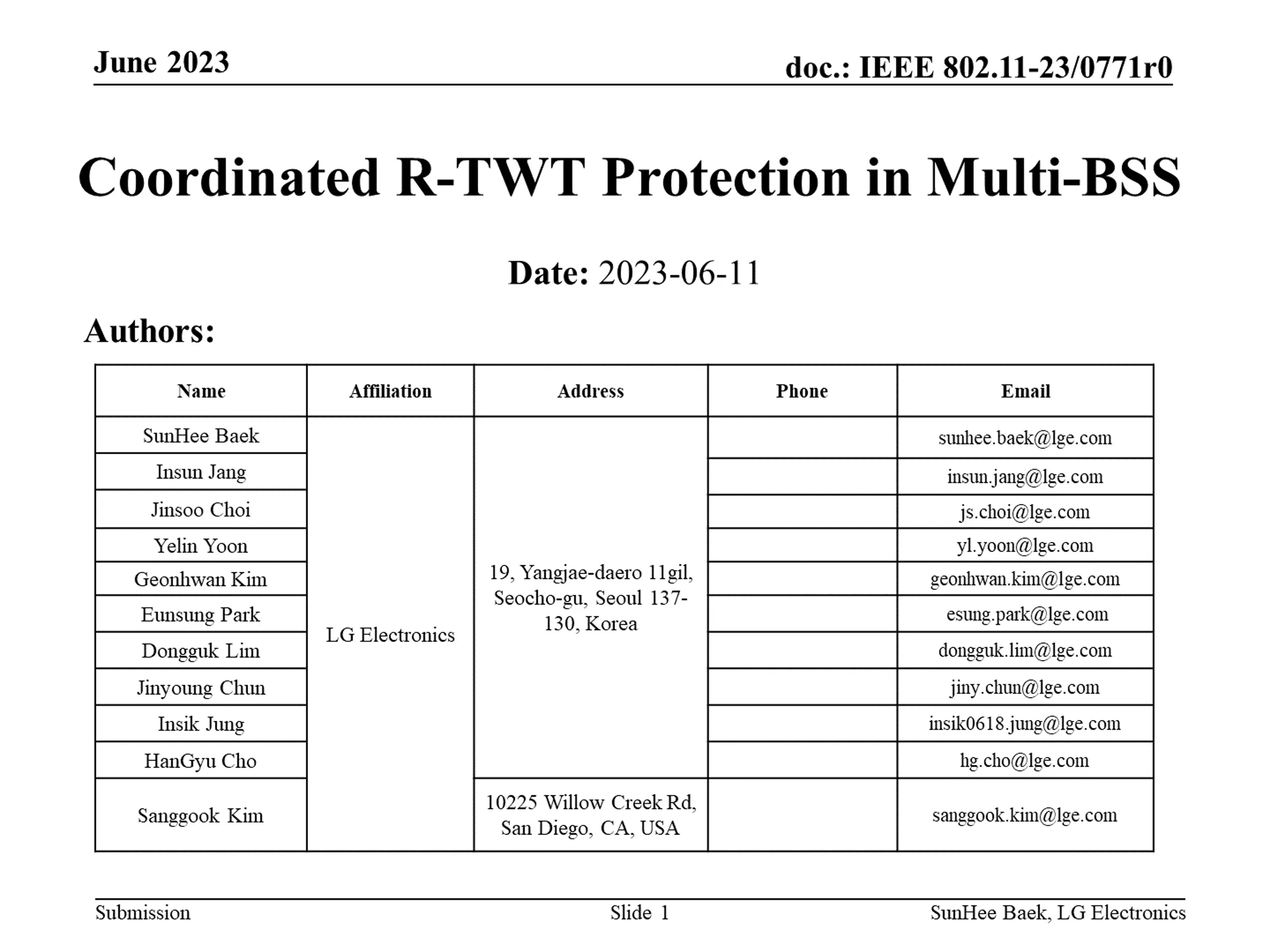 Coordinated R-TWT Protection in Multi-BSS
