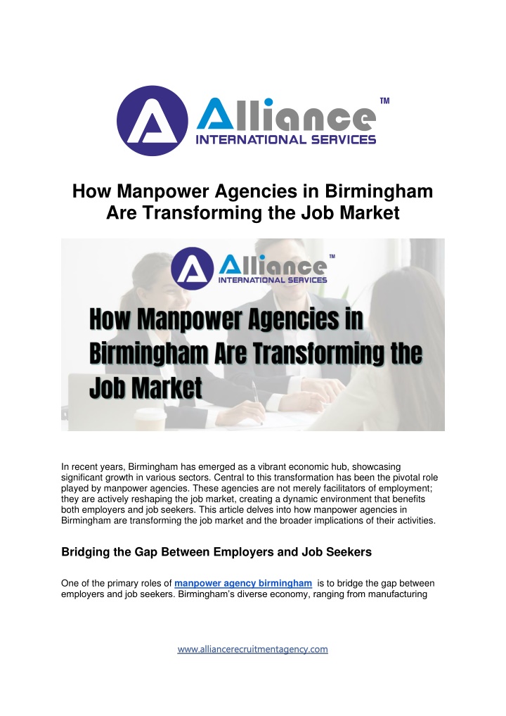 how manpower agencies in birmingham n.w