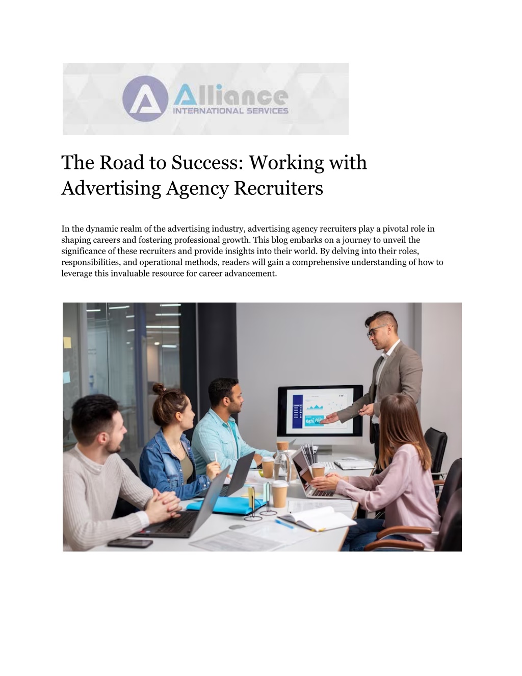 the road to success working with advertising l.w