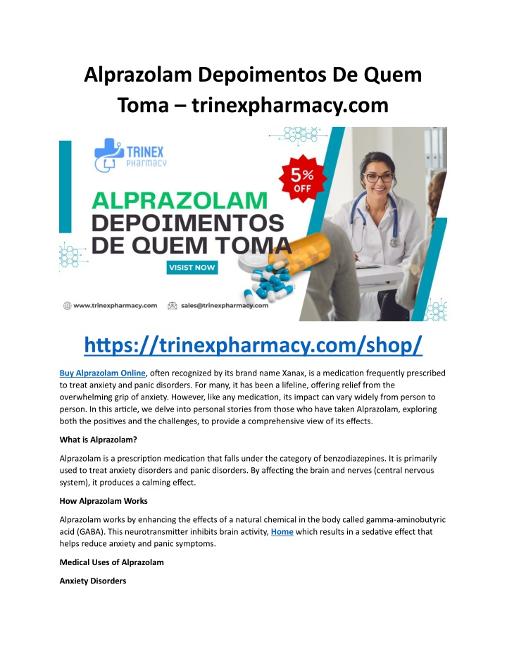 alprazolam depoimentos de quem toma n.w