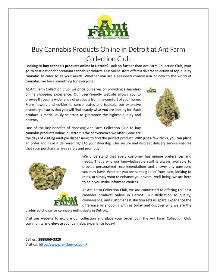 buy cannabis products online in detroit n.w