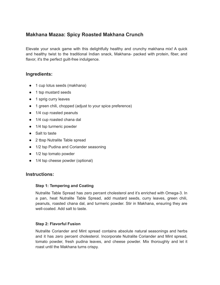 makhana mazaa spicy roasted makhana crunch n.w