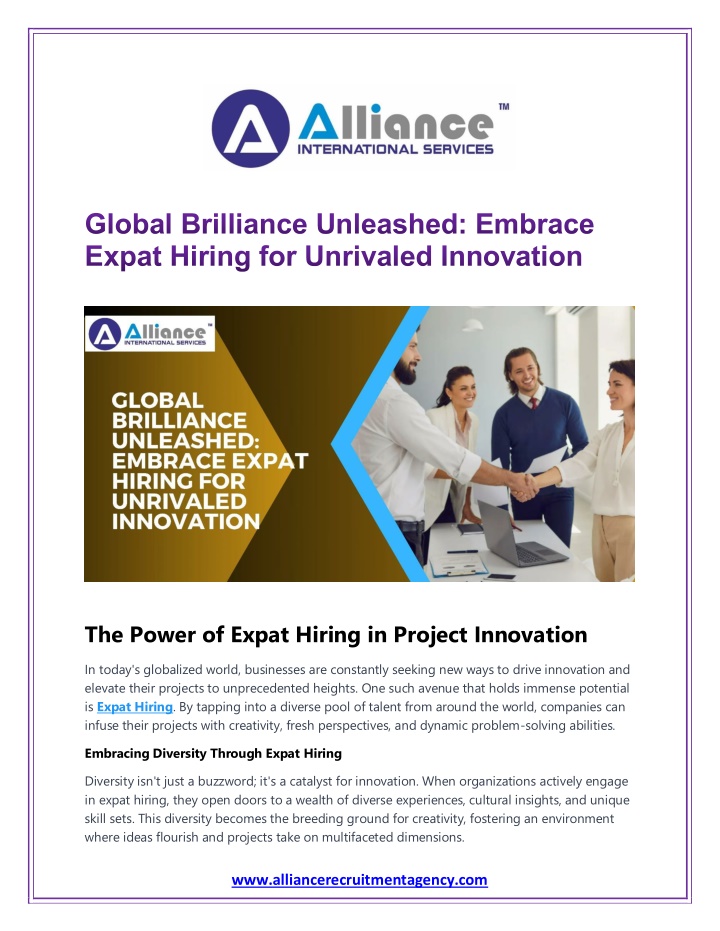 the power of expat hiring in project innovation n.w
