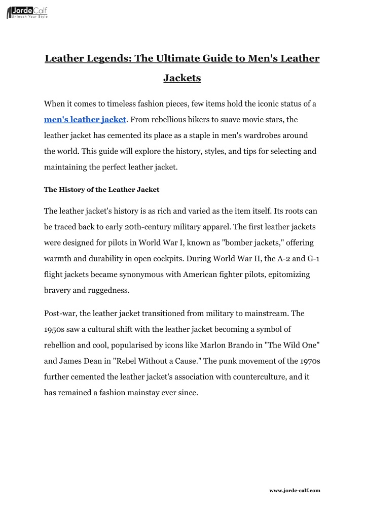leather legends the ultimate guide n.w