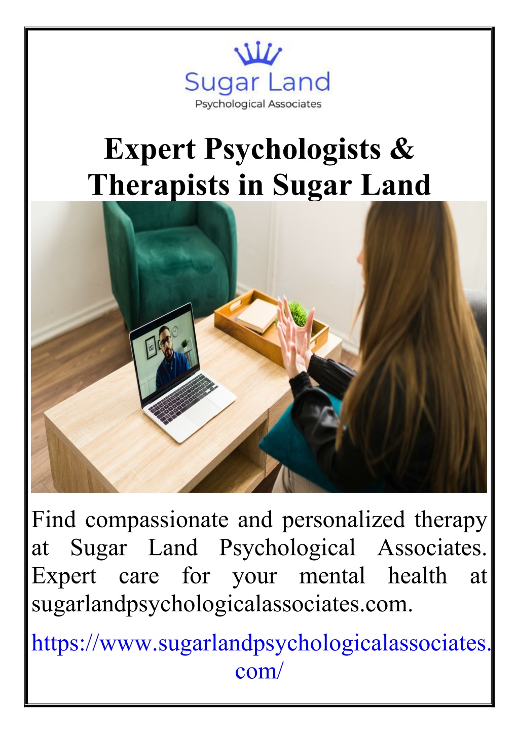 expert psychologists therapists in sugar land l.w