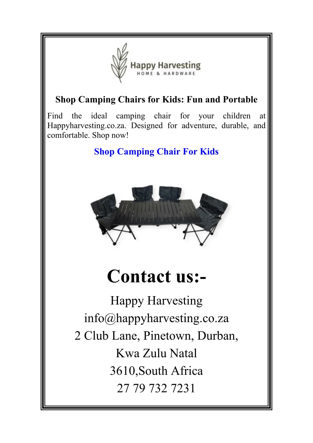shop camping chairs for kids fun and portable l.w