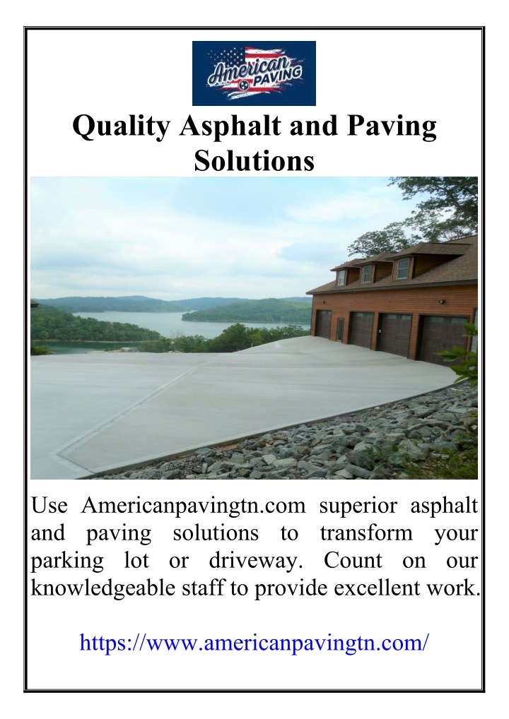 quality asphalt and paving solutions n.w